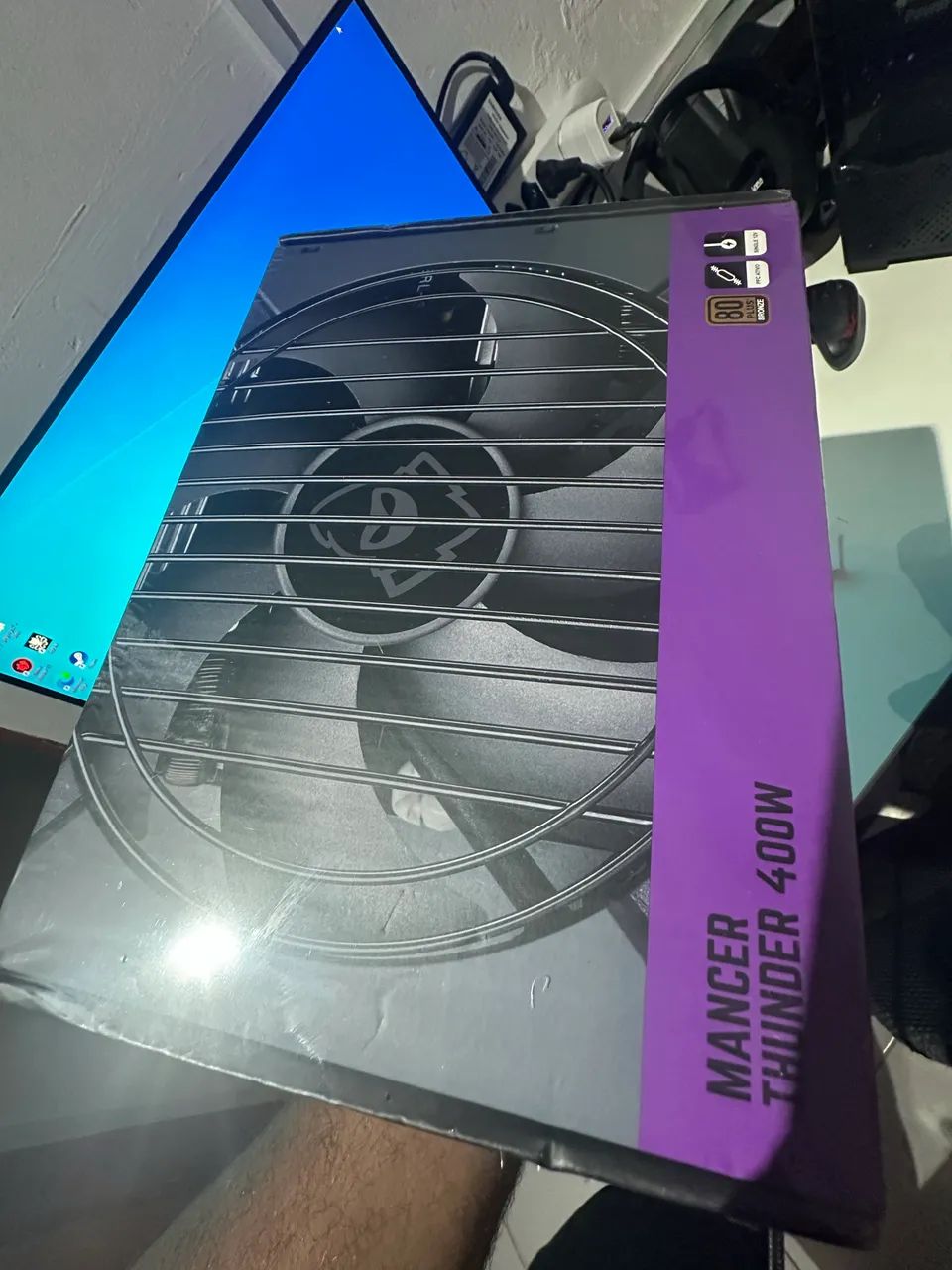 Fonte mancer 400w lacrada  - Foto 5