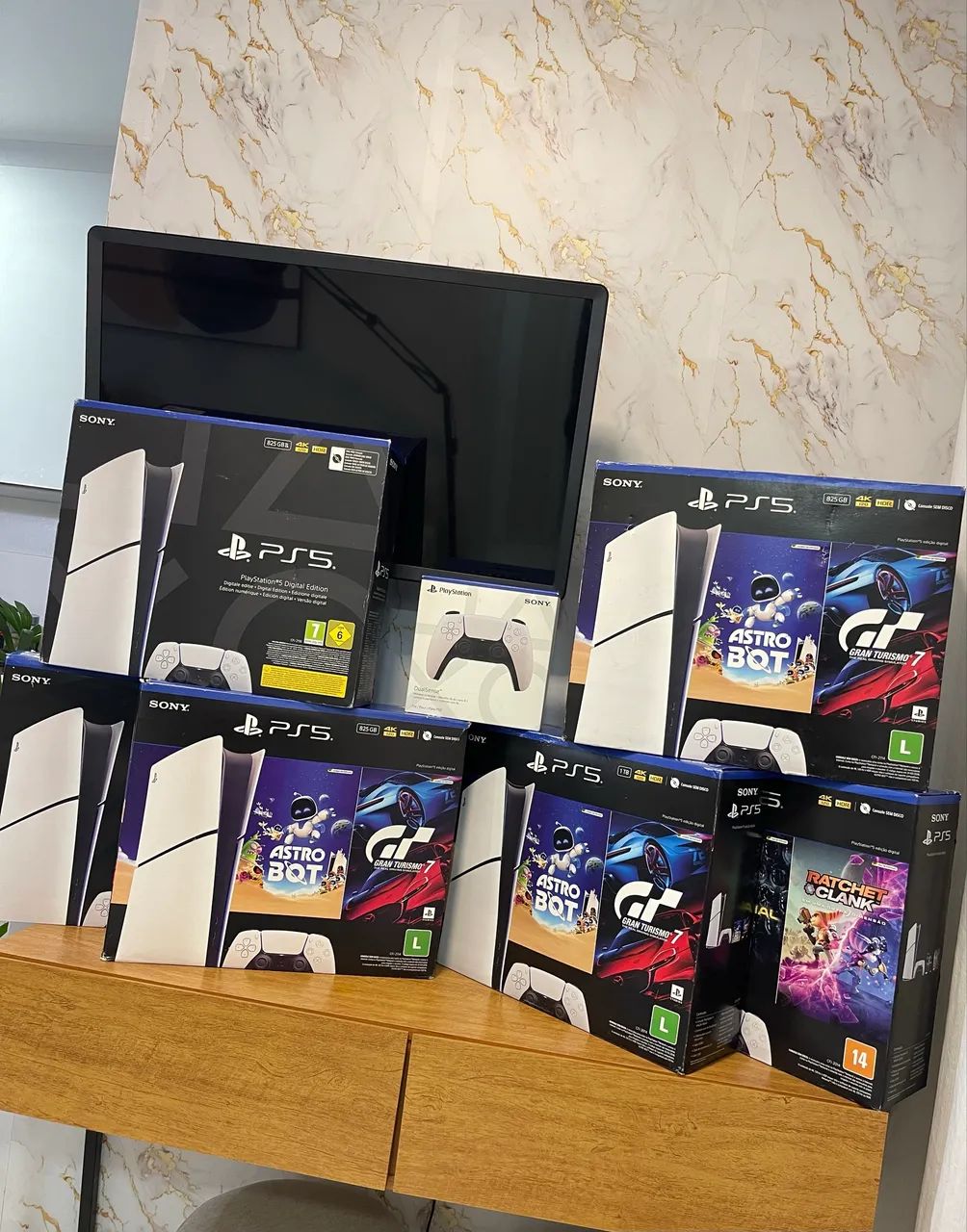 PS5 SLIM SEMI-NOVOS E LACRADOS, C/GARANTIA! 