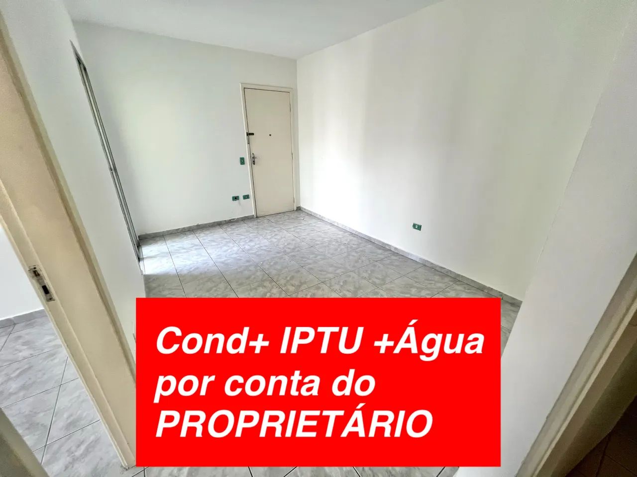 Apt 50m2, 2 quartos, 1 garagem, 1° andar