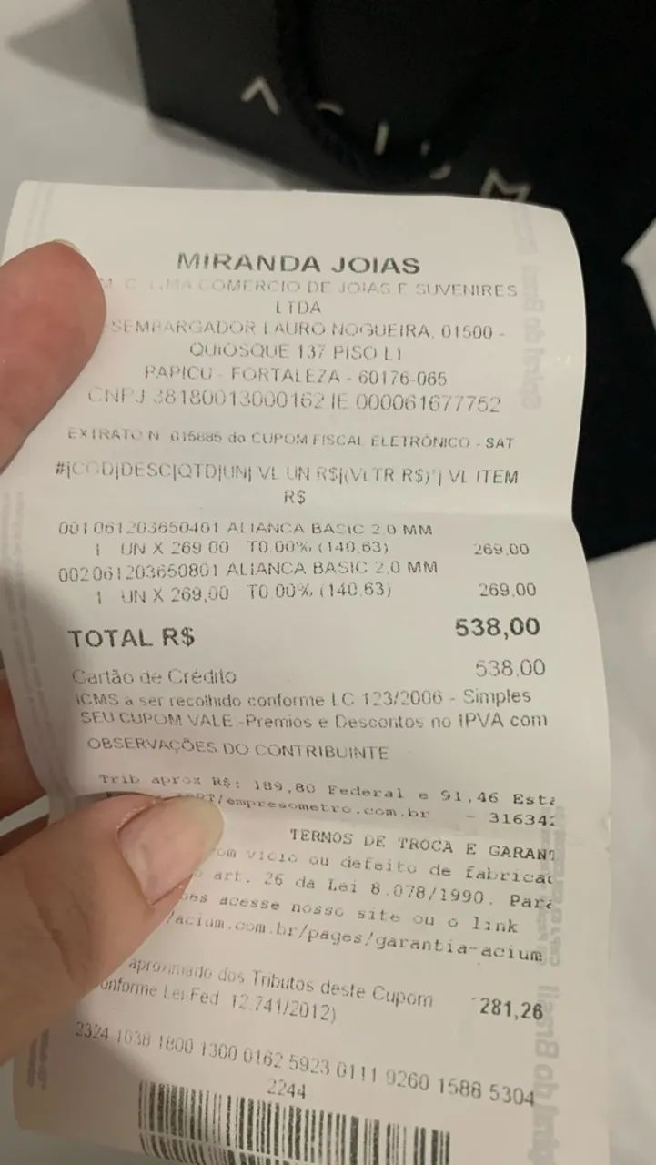 Alianças aço com ouro seminovas - Foto 5