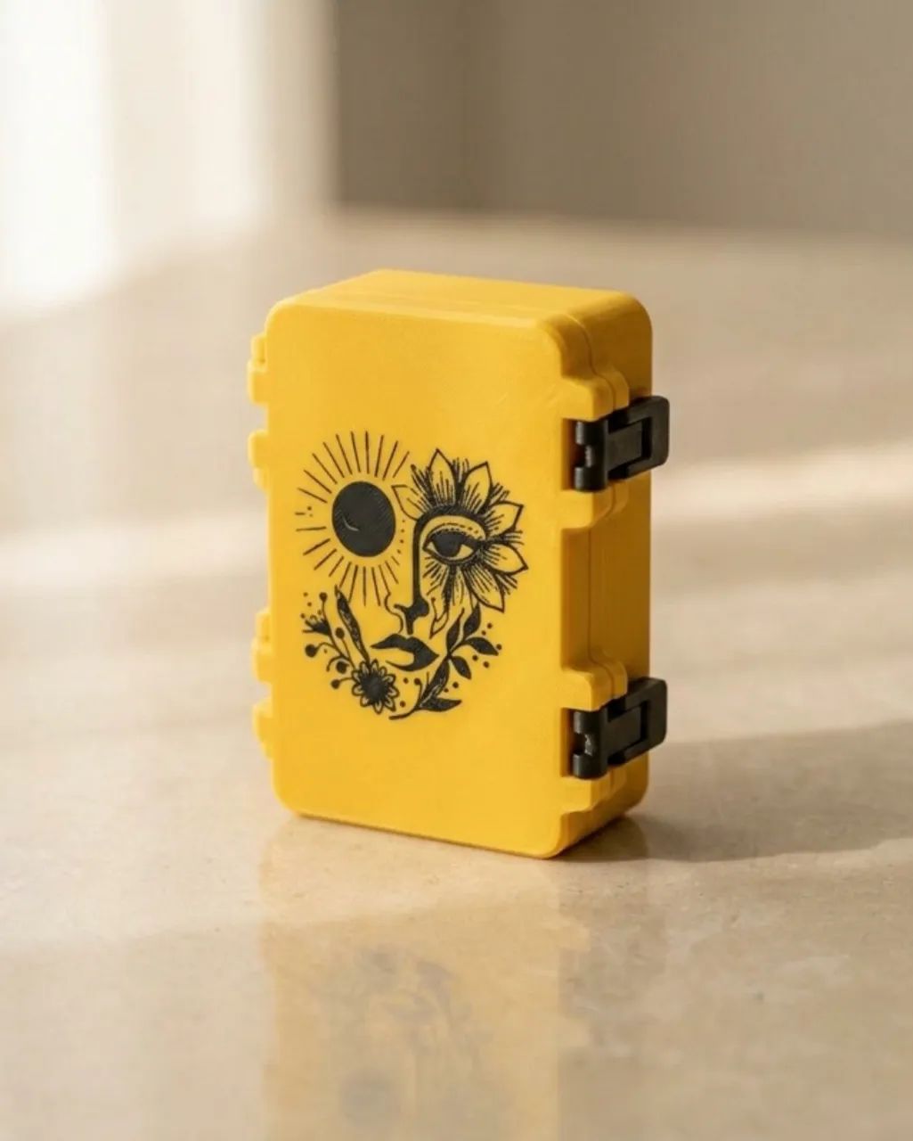 Porta Baralho Tarot Deck Box Caixa Com Trava Super Segura