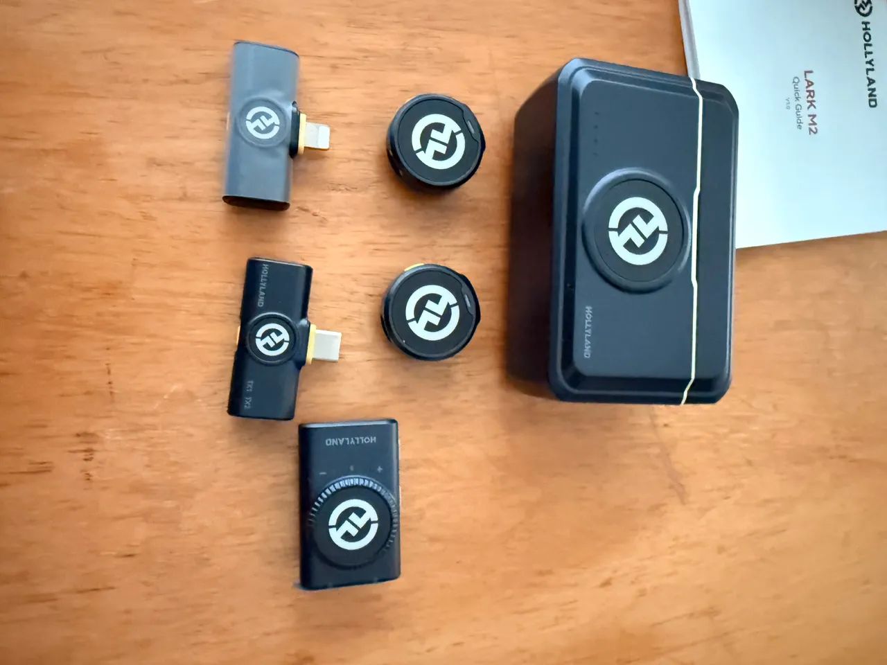 Microfone de Lapela Sem Fio Hollyland Lark M2 Combo USB-C + Câmera - Foto 4