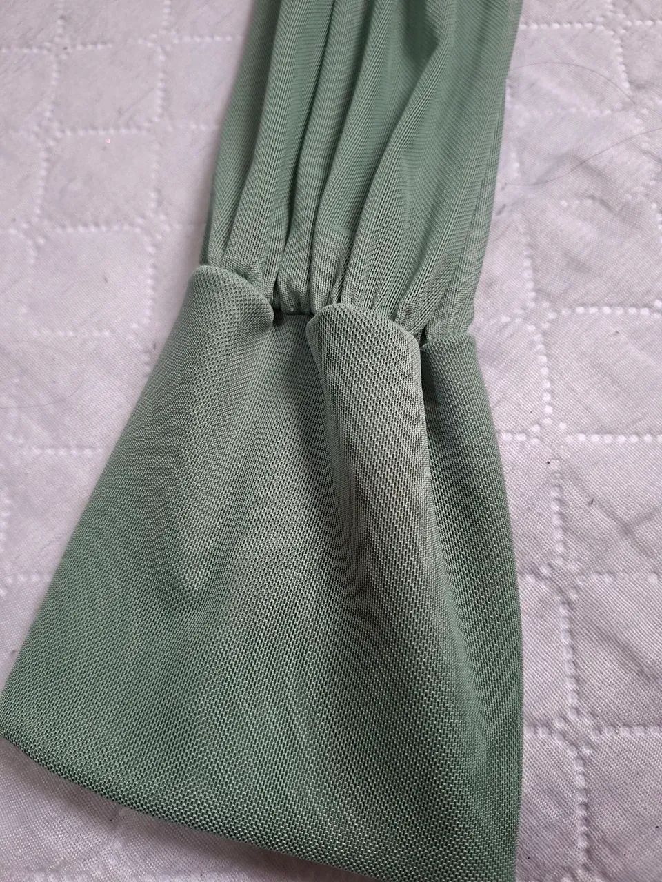 Vestido Longo Tule Verde Oliva GG - Foto 5