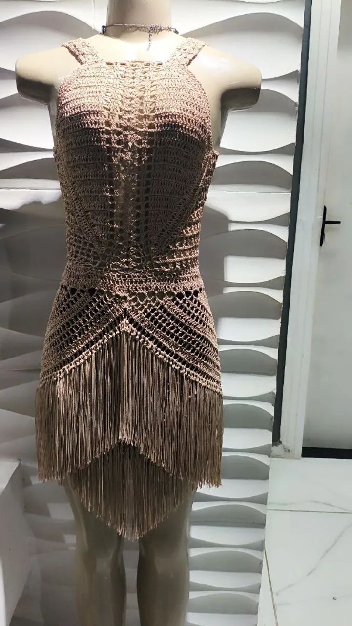 Vestido de crochê festa - Foto 2