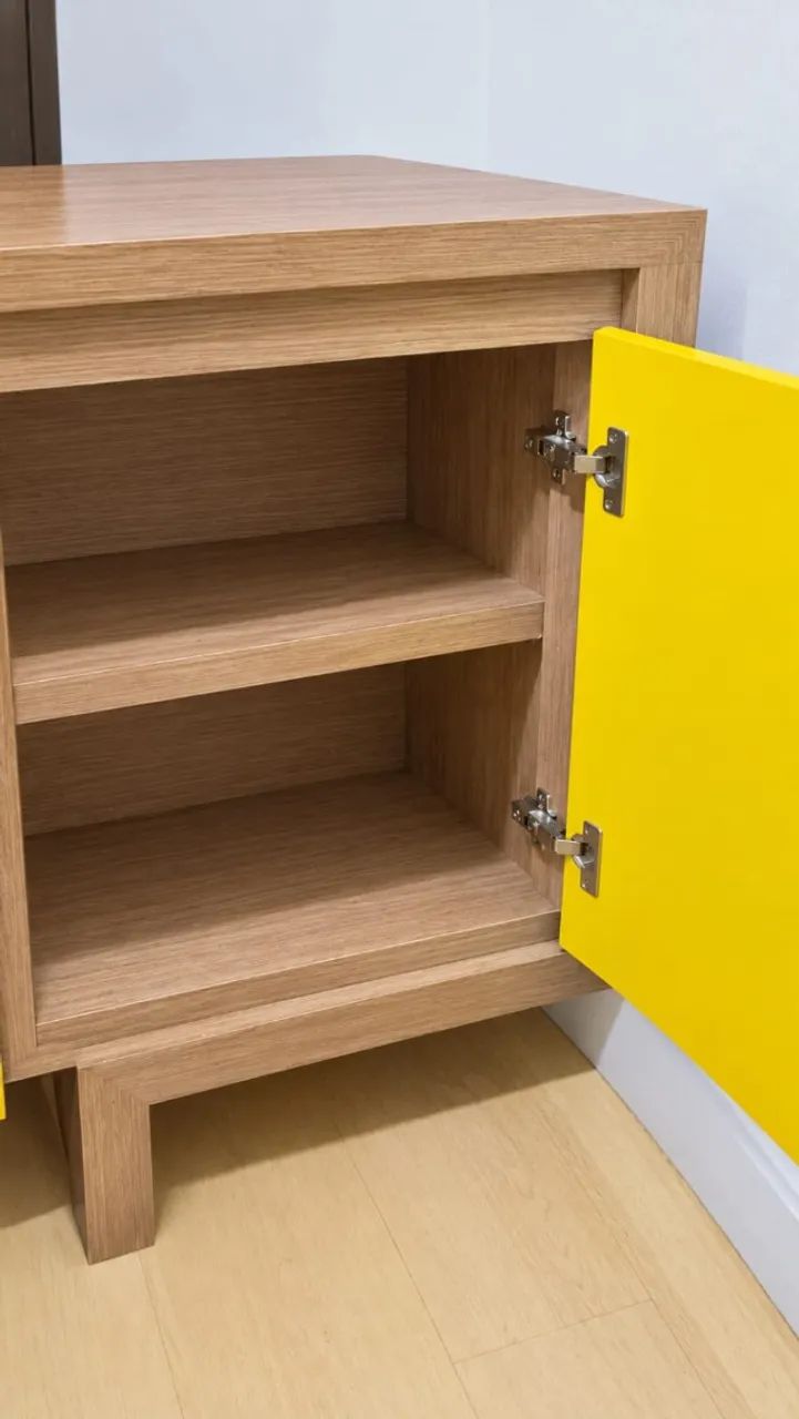 Balcão Buffet MDF com Laca Amarelo - Foto 3