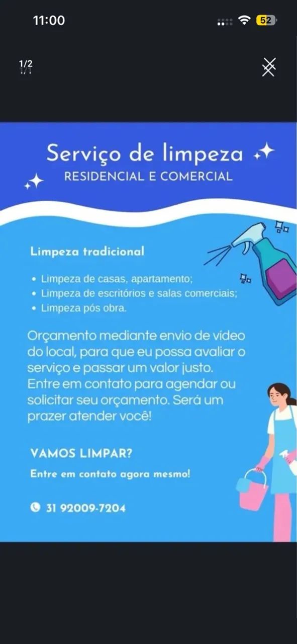 Faxina/diarista 