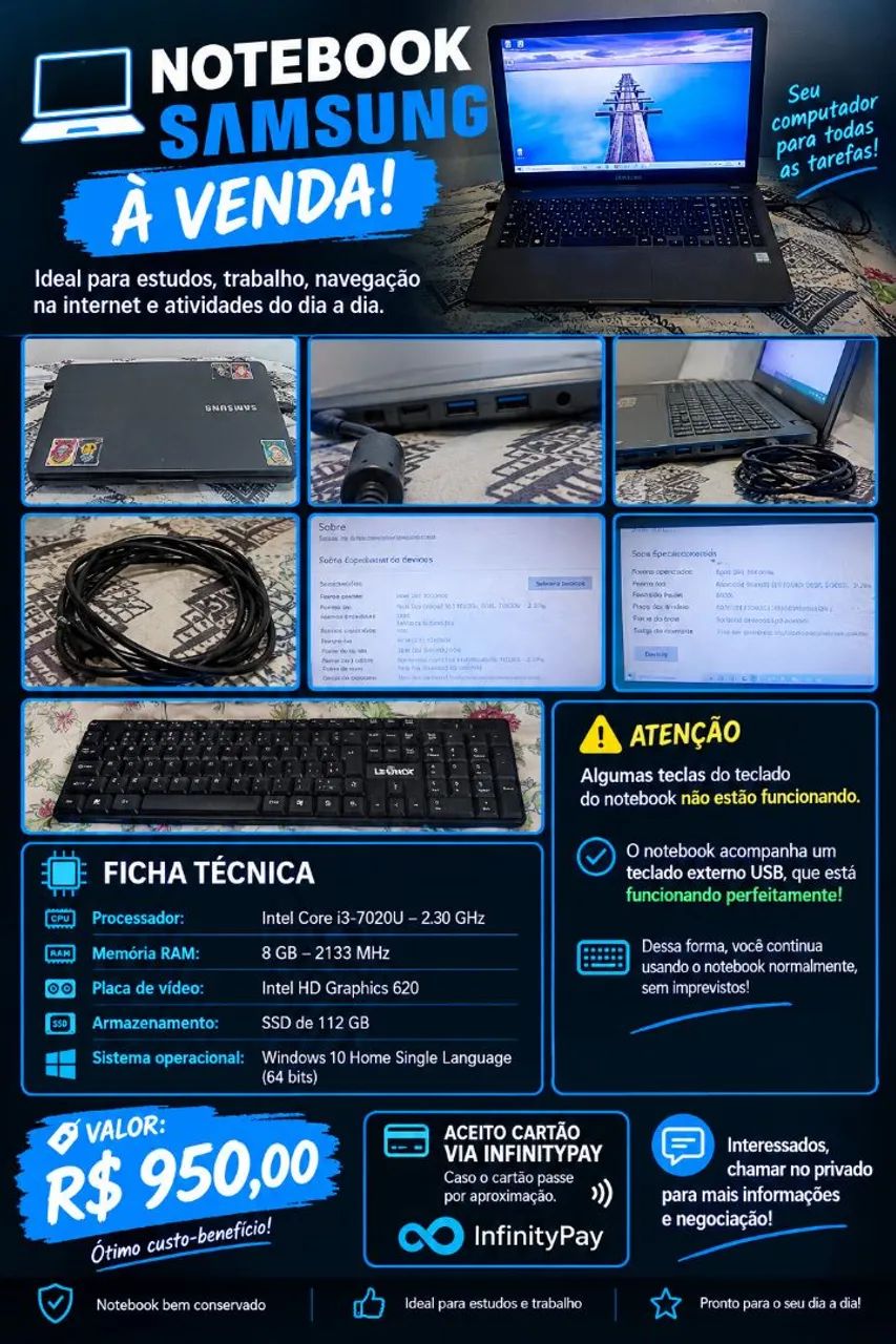 Notebook SAMSUNG 350NX