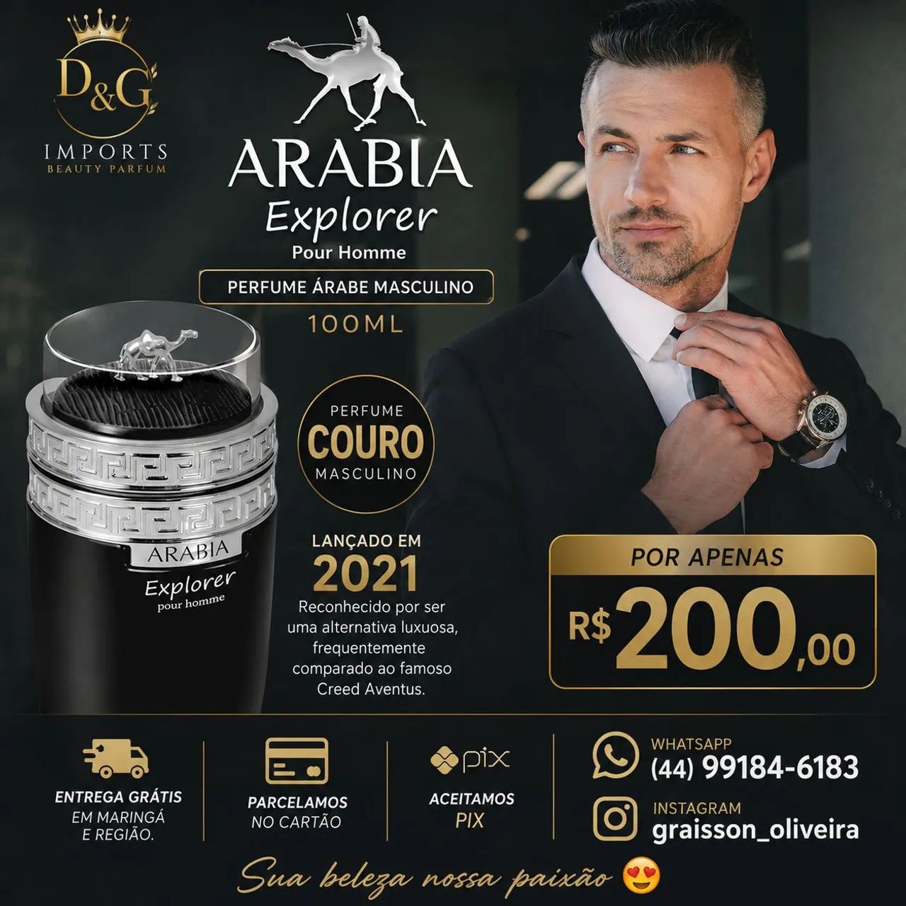 Perfume Árabe Arábia Explorer 100ml