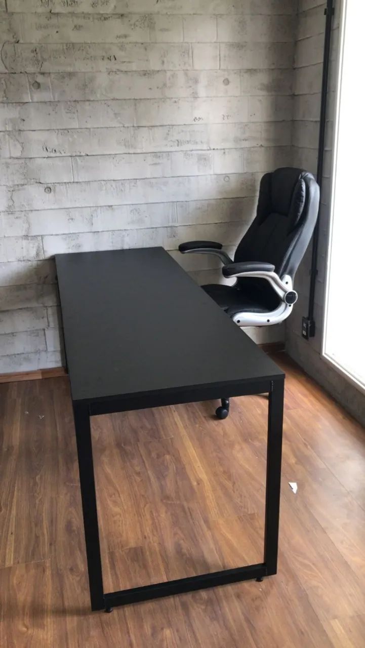 Birô Reforçado 1,80m NOVA Mesa Multiuso para Computador Notebook Home Office Escritório - Foto 3