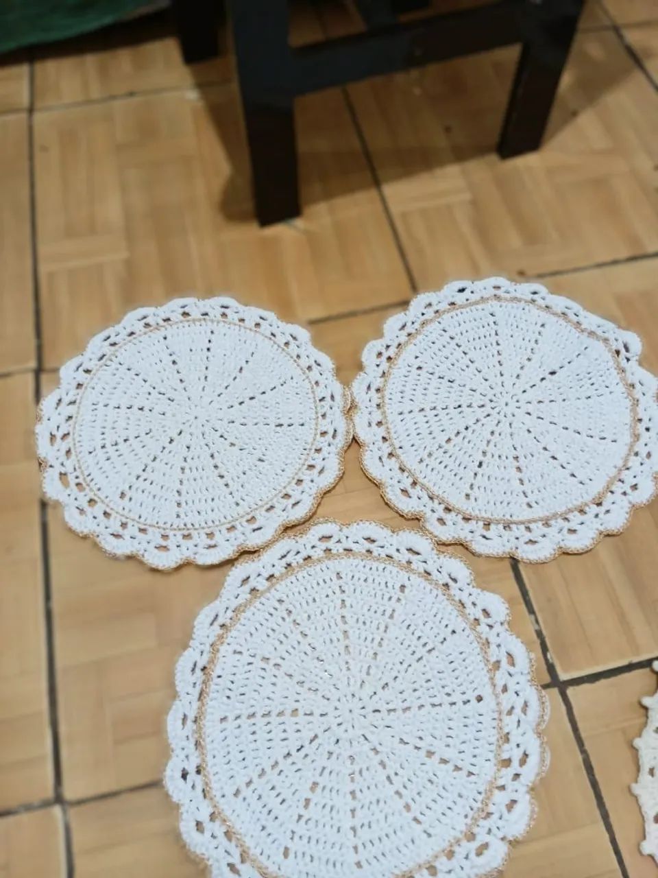 Jogo de mesa e banheiro 3 kits