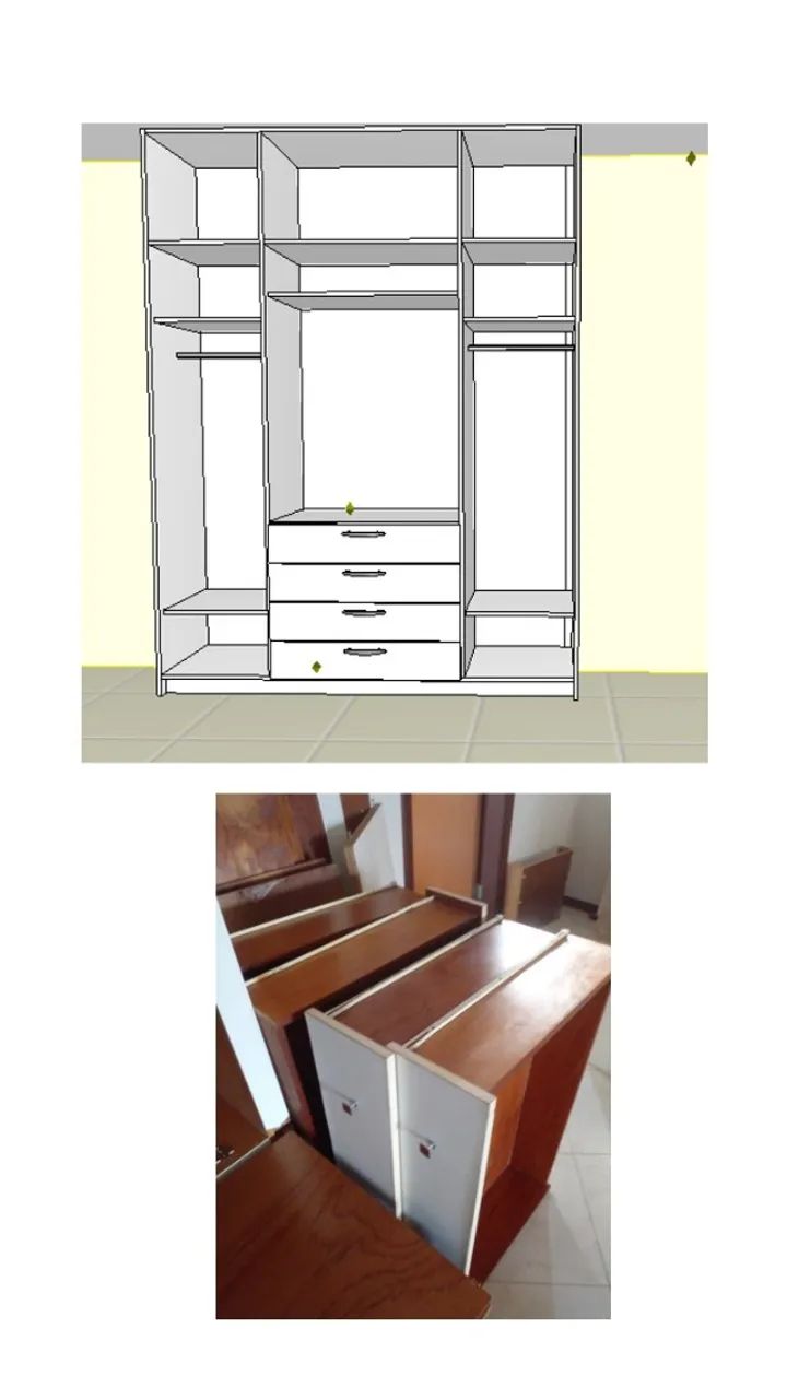 Guarda roupa Planejado conservado - Foto 3