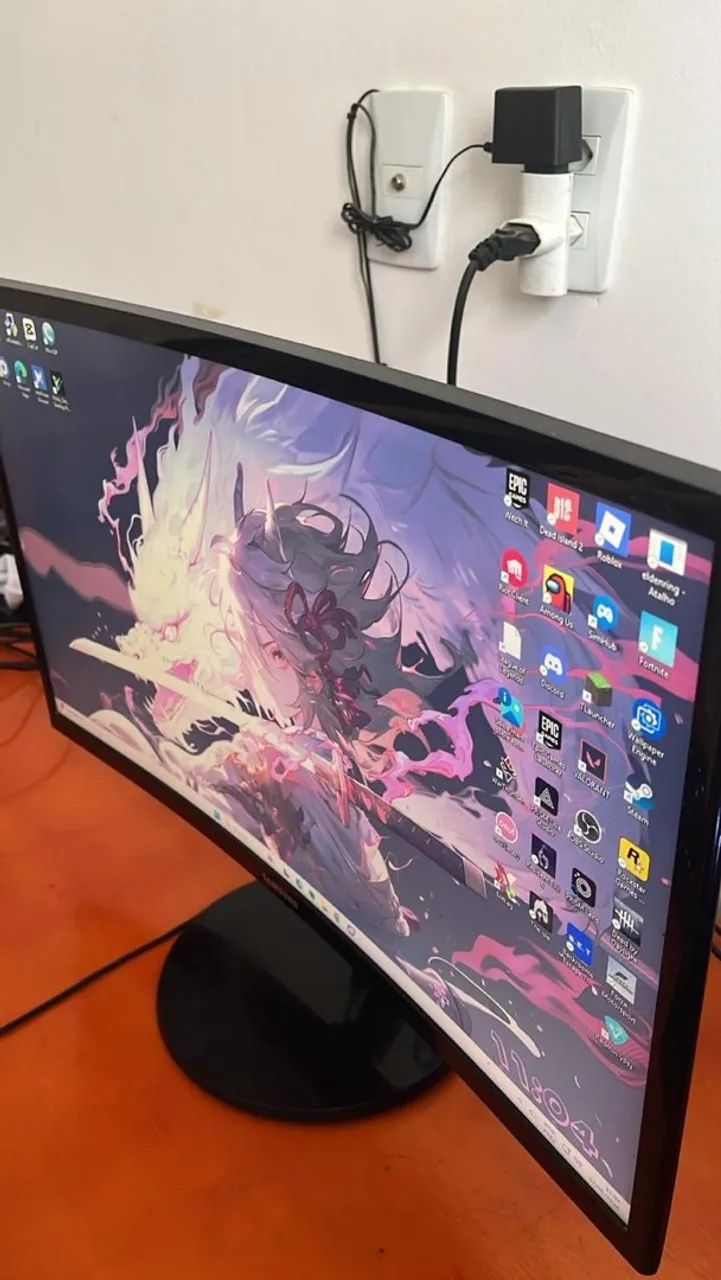 Monitor SAMSUMG 24 polegadas curvo  - Foto 2