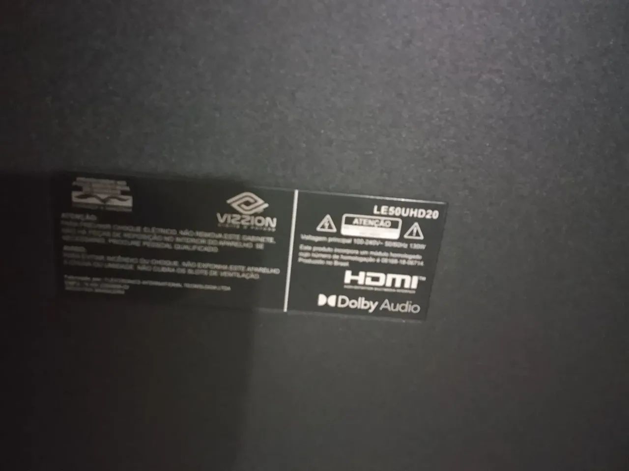 Tv vizzion 50 polegadas 4 k para tirar peças 
