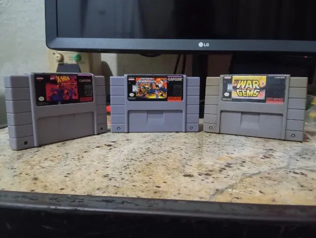 Kit Ação Capcom e Marvel (3 Jogos) - Super Nintendo / SNES
