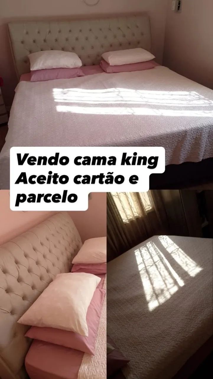 Vendo cama King + Cabeceira - Foto 4