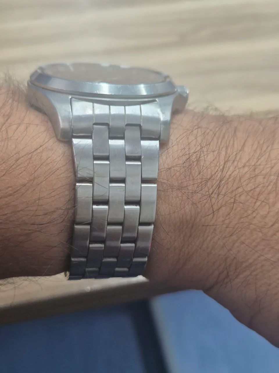 Relógio TECHNOS SKYMASTER  EM AÇO 100 METROS  -   MUITO NOVO - Foto 4