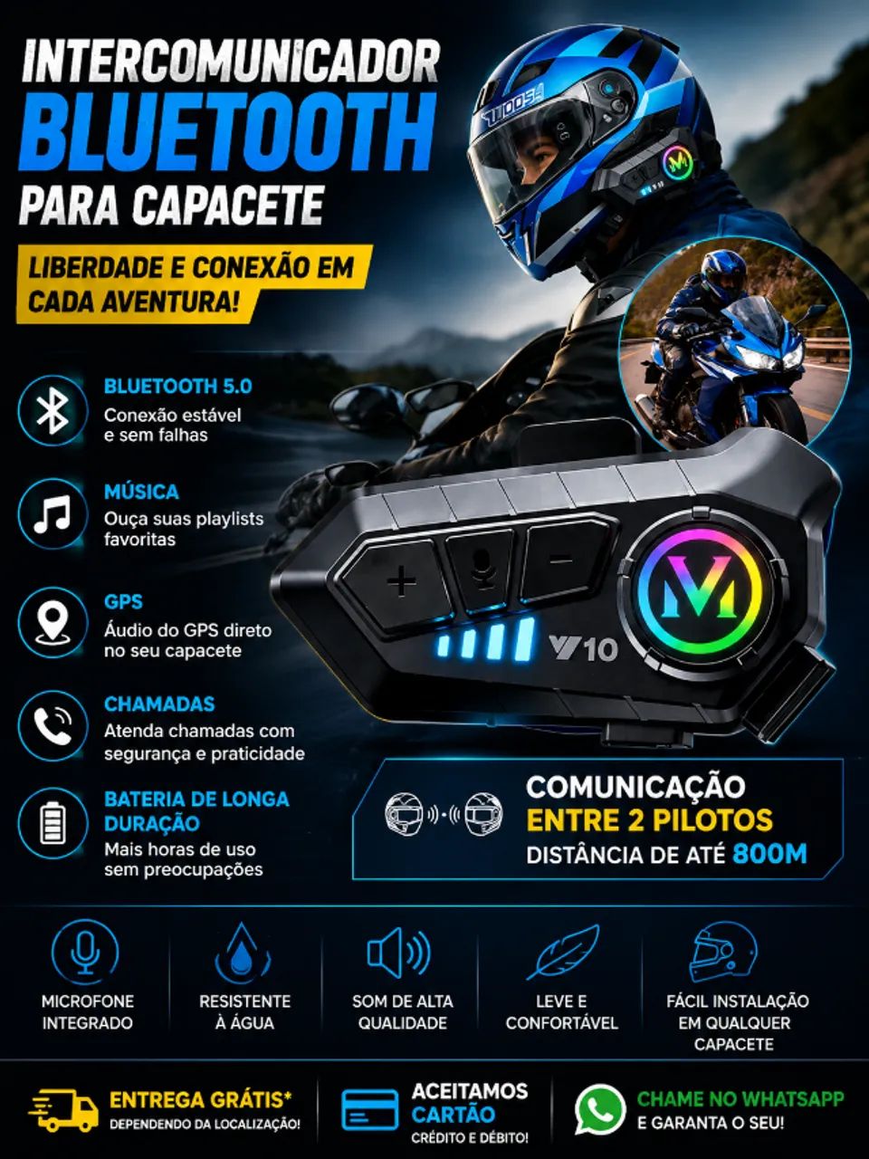 FONE DE CAPACETE - Foto 4