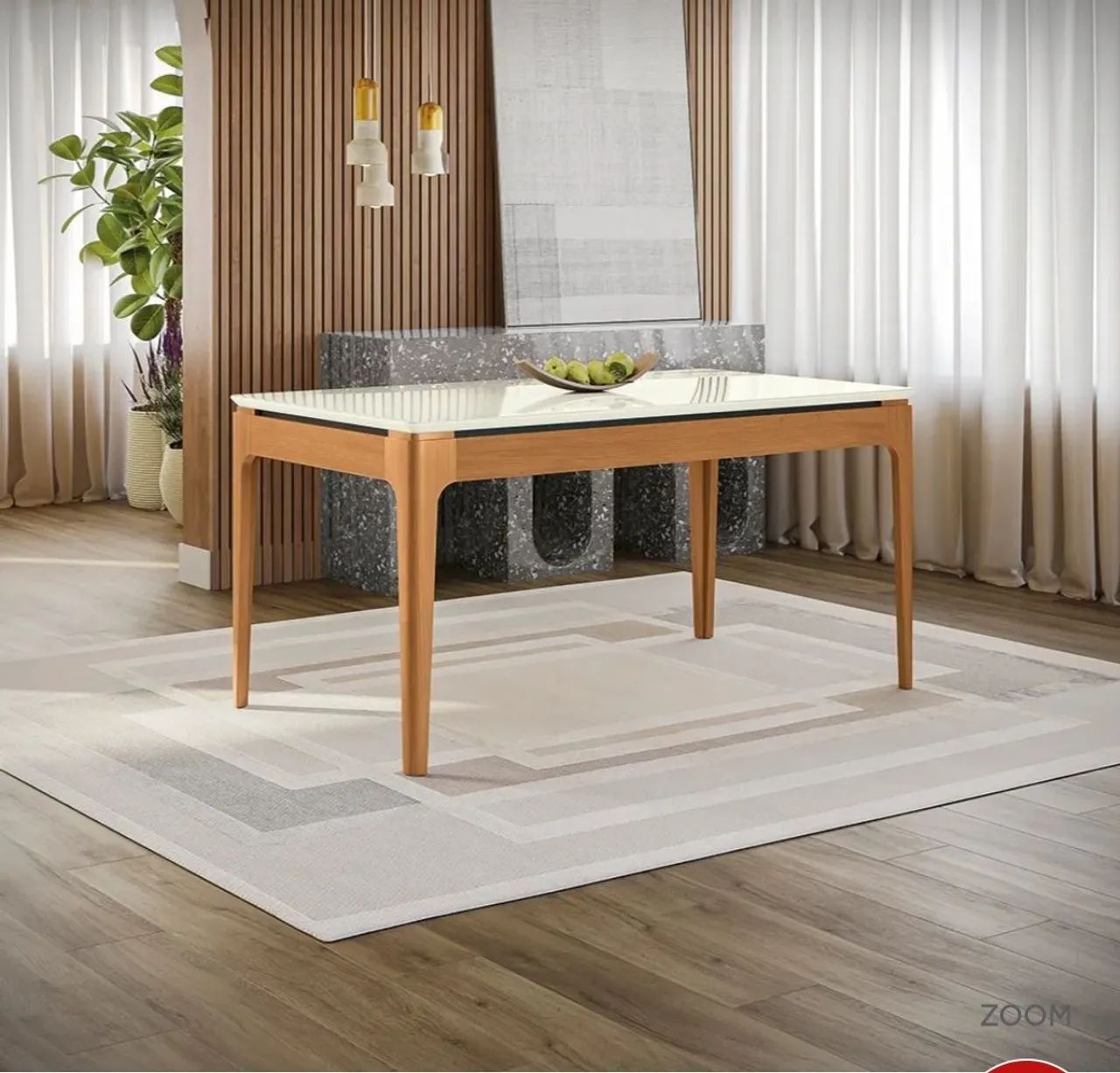 Mesa de Vidro Caps Berg 