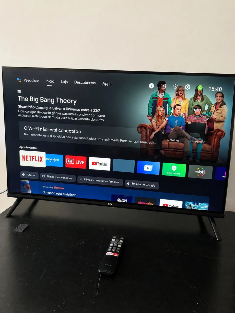 Smart TV 32 Polegadas | Televisão TCL Android | Completa com pezinho e aplicativos 