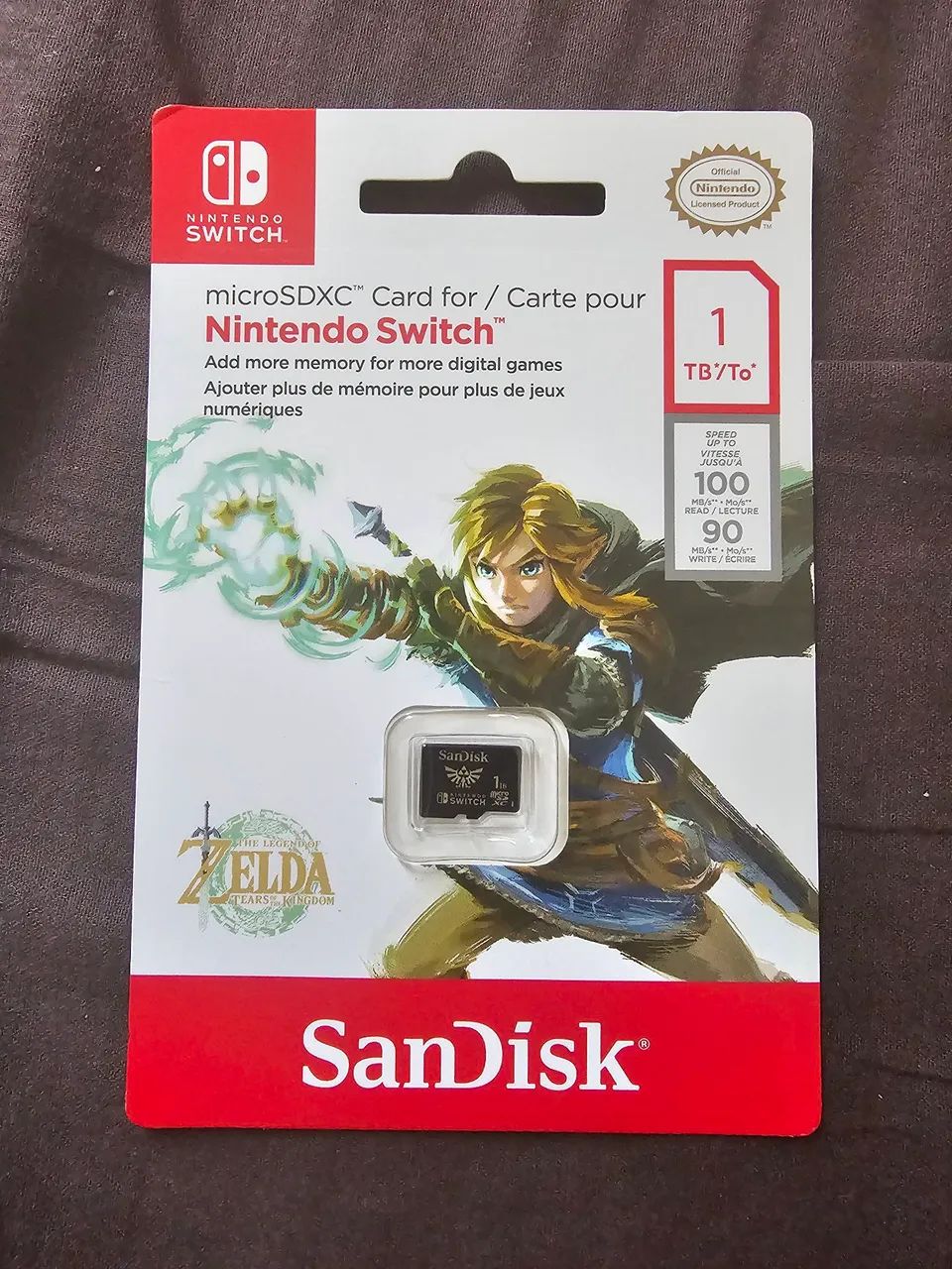 Cartão de memória 1tb
