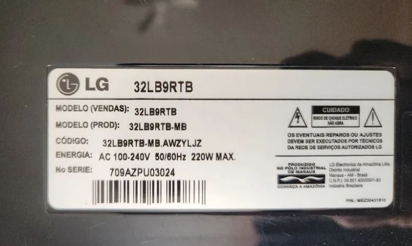 Tv LG 32 POL. modelo 32LB9RTB TIME MACHINE Com PIP (Leiam o Anuncio) - Foto 3