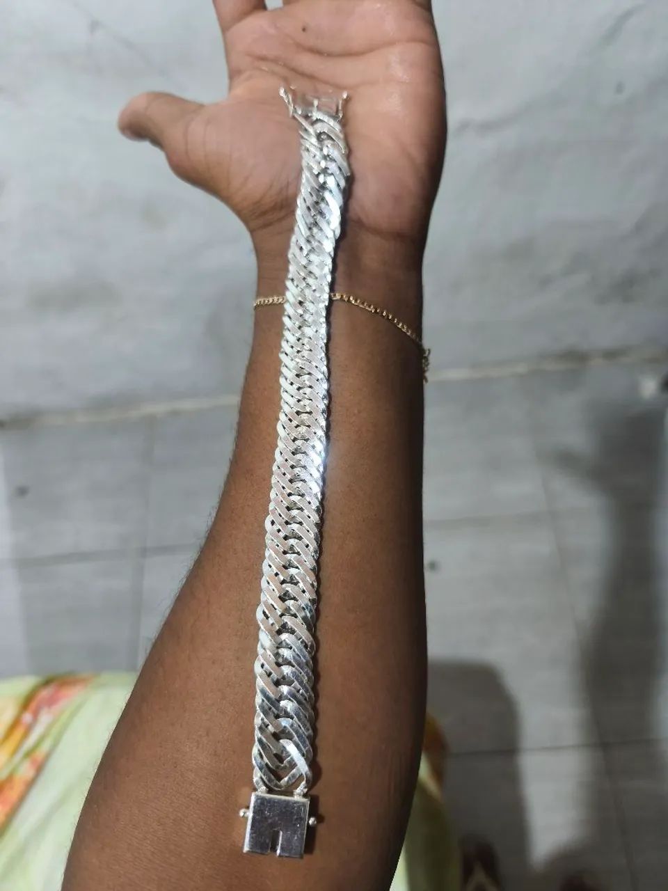 Pulseira de prata masculina  - Foto 2