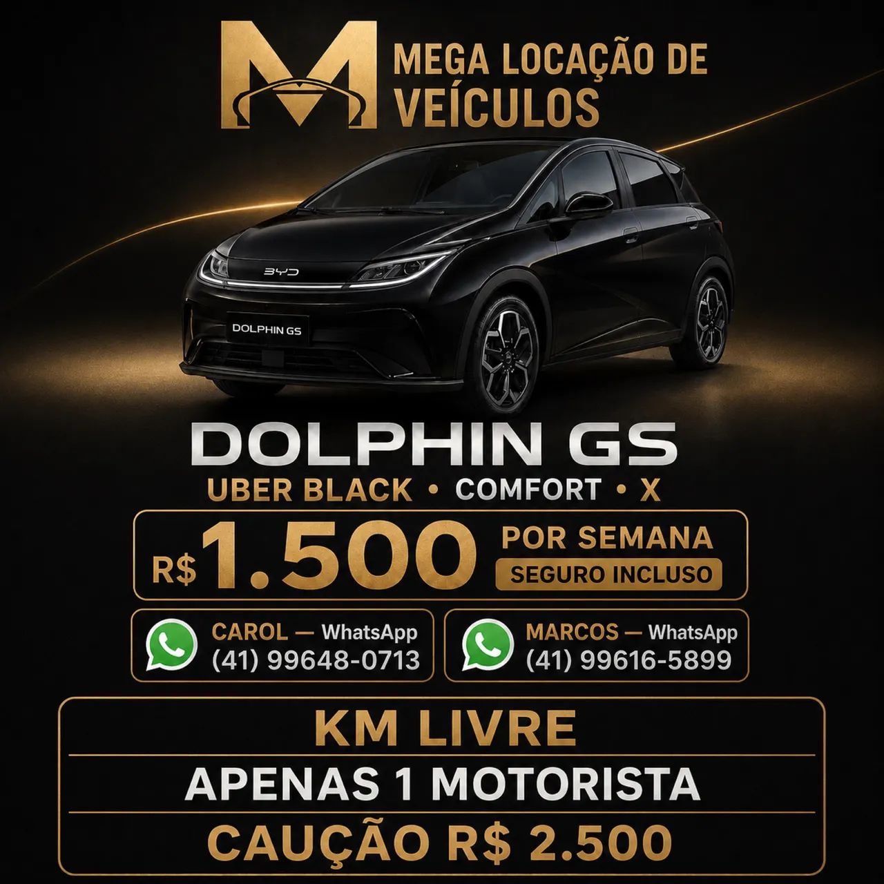 Alugo carro para APP