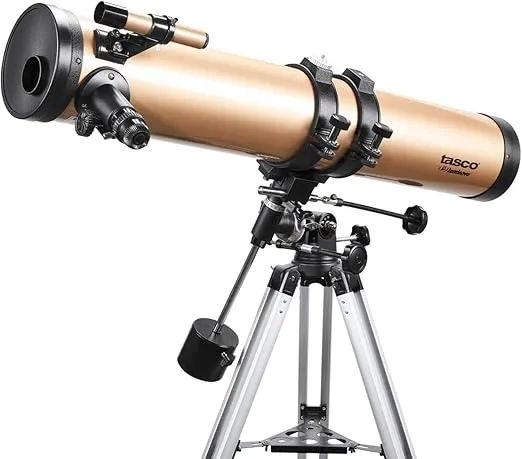 Telescópio Refletor Luminova 114x900 Eq 675x Tasco Dourado - Foto 4