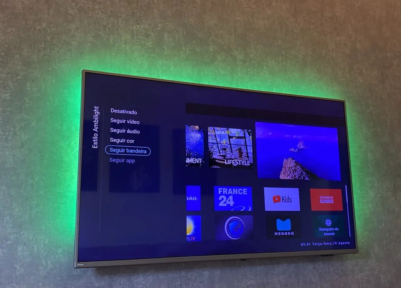 Smart tv 55 polegadas ambilight Philips 