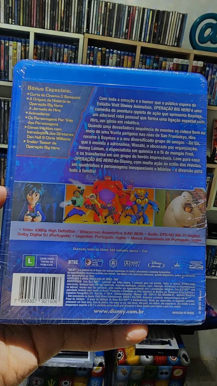 Blu-ray Operação Big Hero Lacrado  - Foto 2