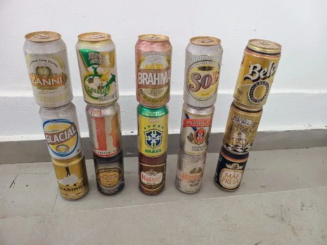 Coleção com 85 Latas de Cerveja Cheias de 1995 a 2000 - Foto 5