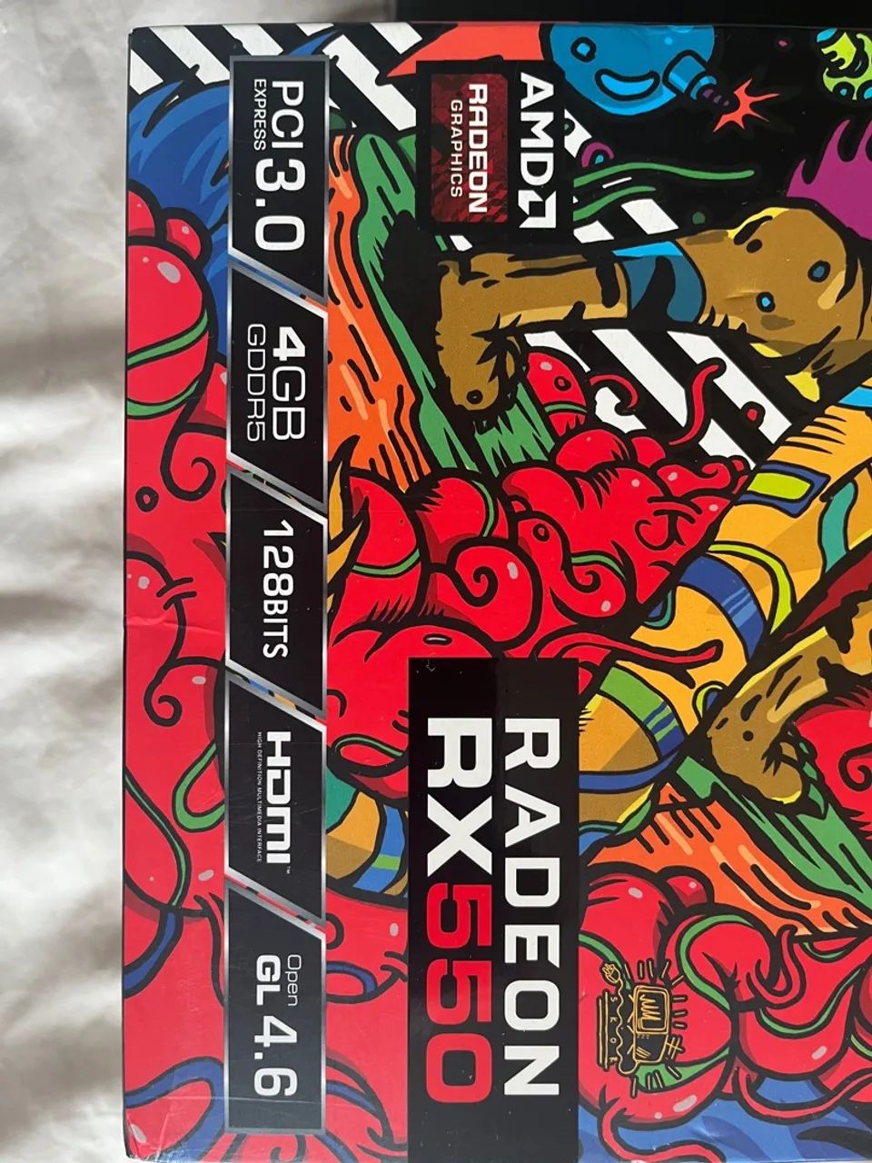 Placa de video AMD RX550 - COM DEFEITO - Foto 4