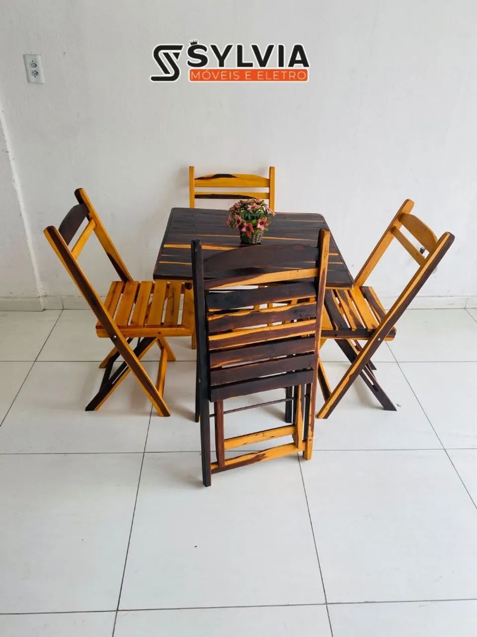 Conjunto dobrável invernizada 