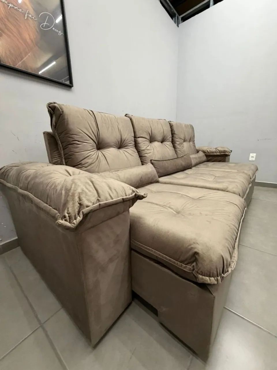 Sofá retrátil reclinável 2.70 arsenal - Foto 2