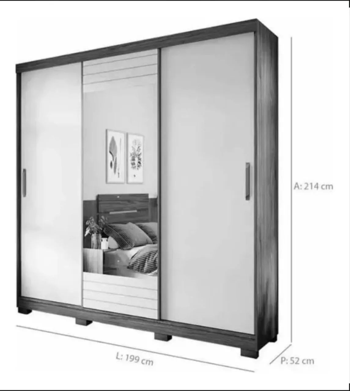 Guarda-roupa de casal - Foto 3
