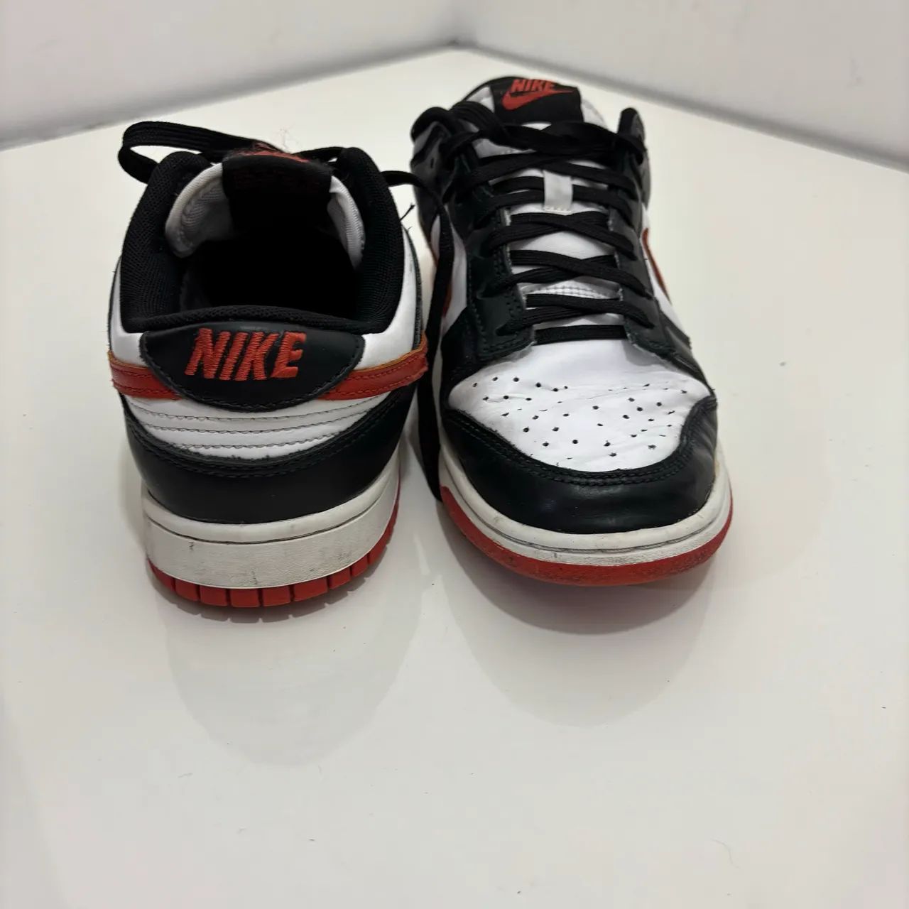 Tênis Nike Dunk Low White Dragon Red Black - Foto 5