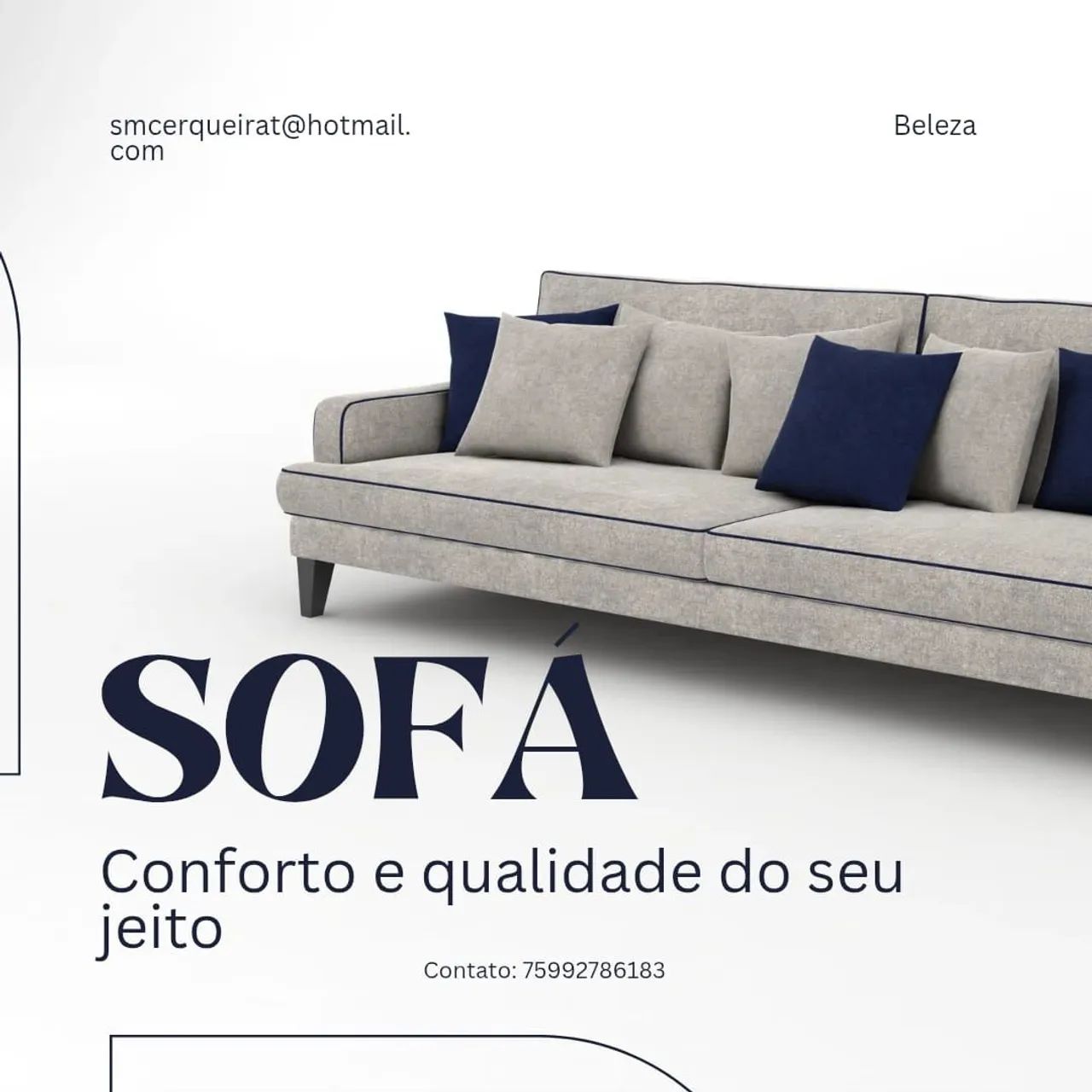 Sofás direto da fábrica do seu jeito 