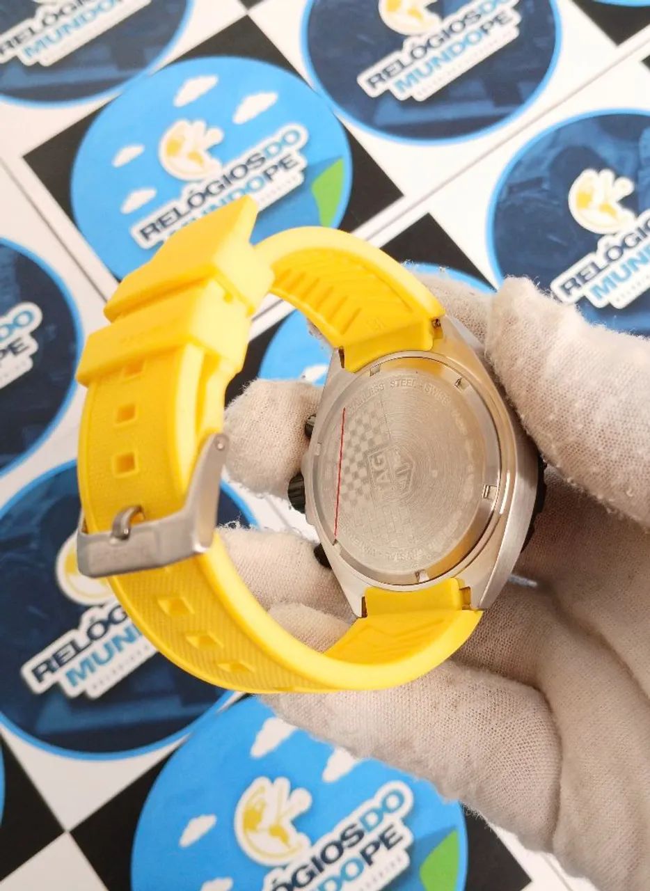 RELOGIO FORMULA 1 CHNOGRAPH AMARELO - Foto 5