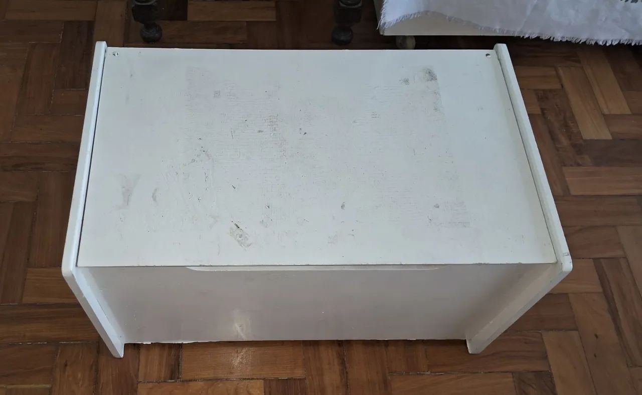 Baú Cesto Caixa Retangular com tampa para brinquedos  - Foto 2
