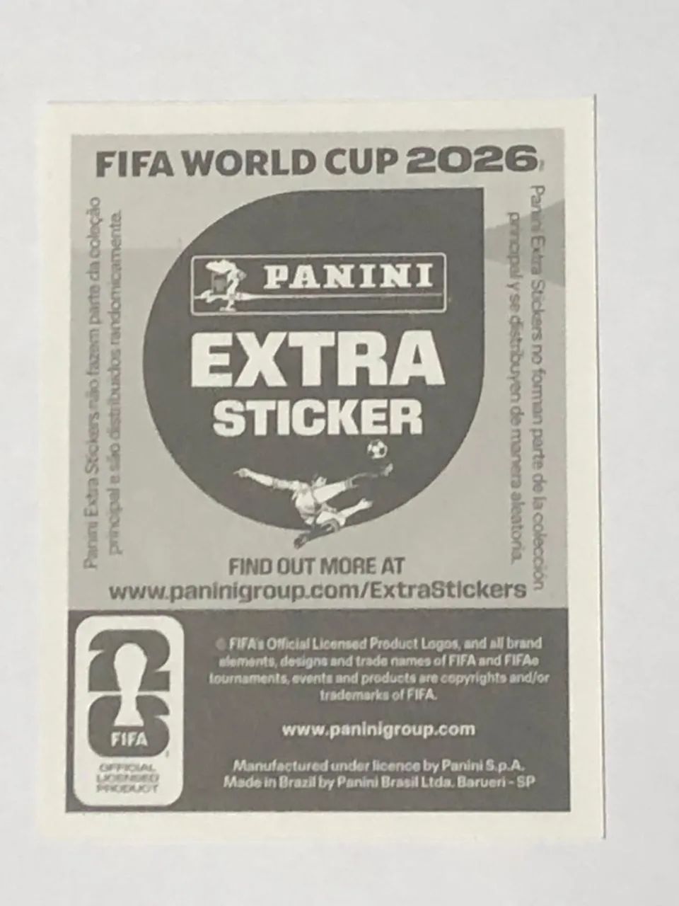Figurinha extra Legend Jude Bellingham prata original Panini Copa do Mundo de 2026  - Foto 2