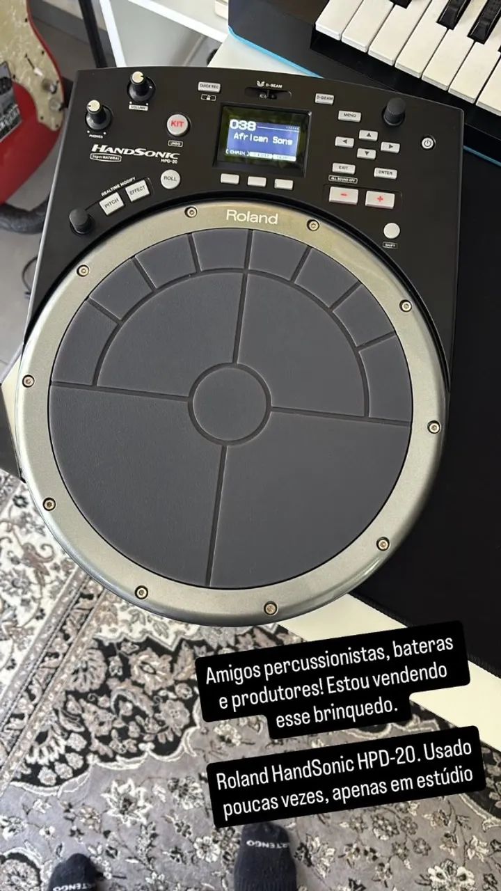 Roland HandSonic HPD - 20 Percussão Digital Eletrônica - Foto 3