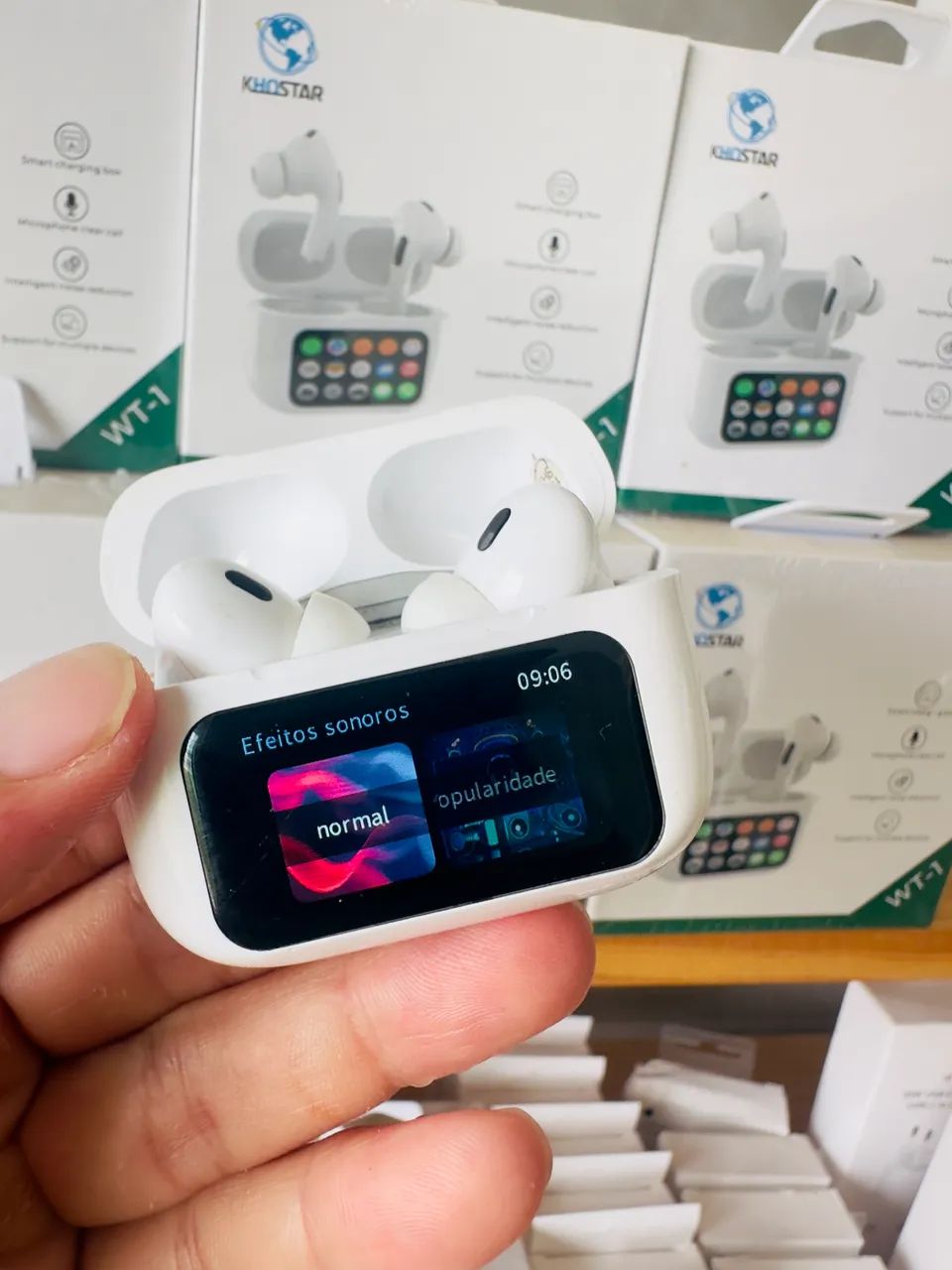 Fone de Ouvido Smart Pro com Tela Personalizável e Entrega Grátis em Recife - Foto 5