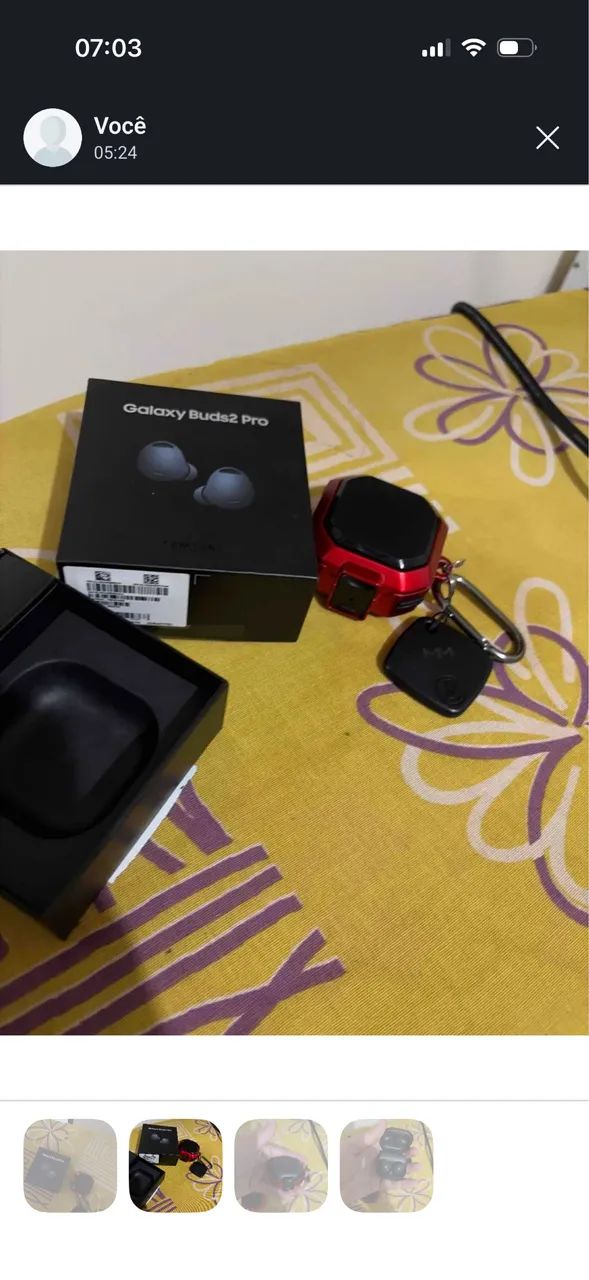 Galaxy Buds Pro 2 com case, nota, 100% - Foto 3