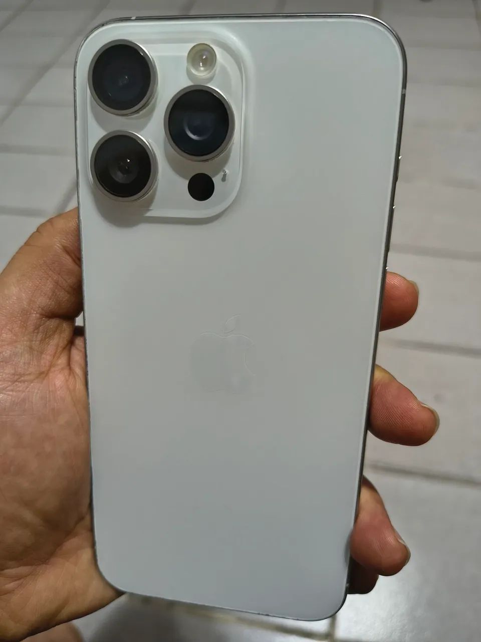 iPhone 15 pro max 256, branco, sem marcas de uso