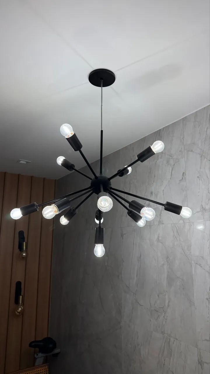 Lustre pendente com 12 lâmpadas  - Foto 2