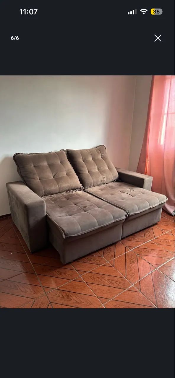 Sofá reclinavel 2m - Foto 4