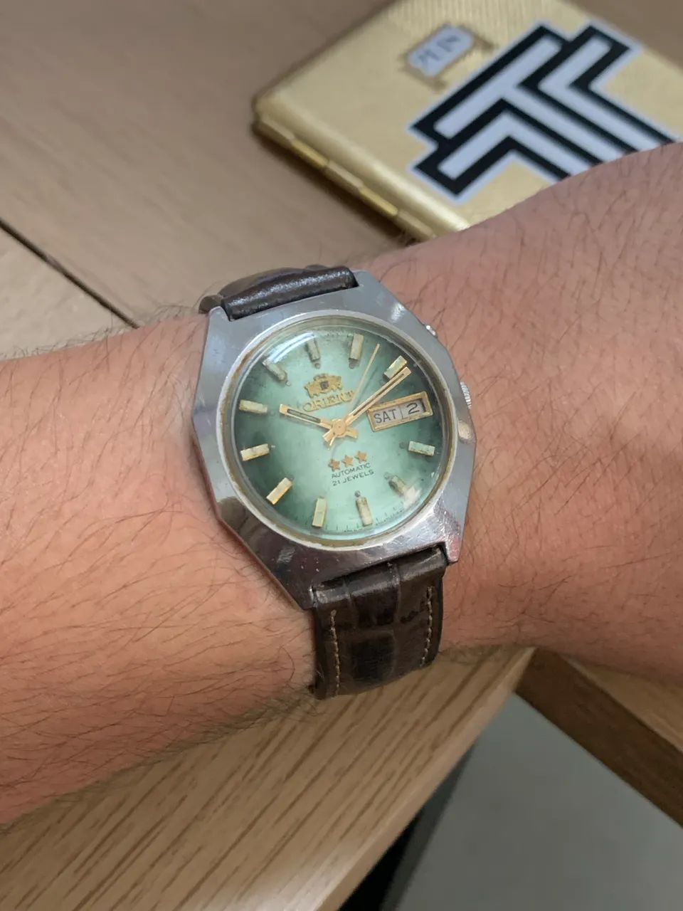 Orient - 3 Stars. DayDate, Vintage, Década de 70. Raridade! - Foto 5