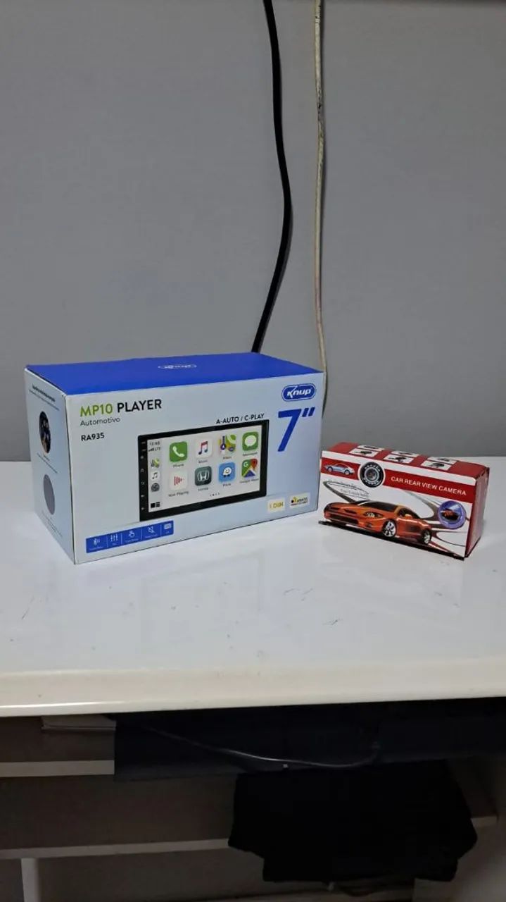 Multimidia 1din, 7 polegadas + câmera de ré!