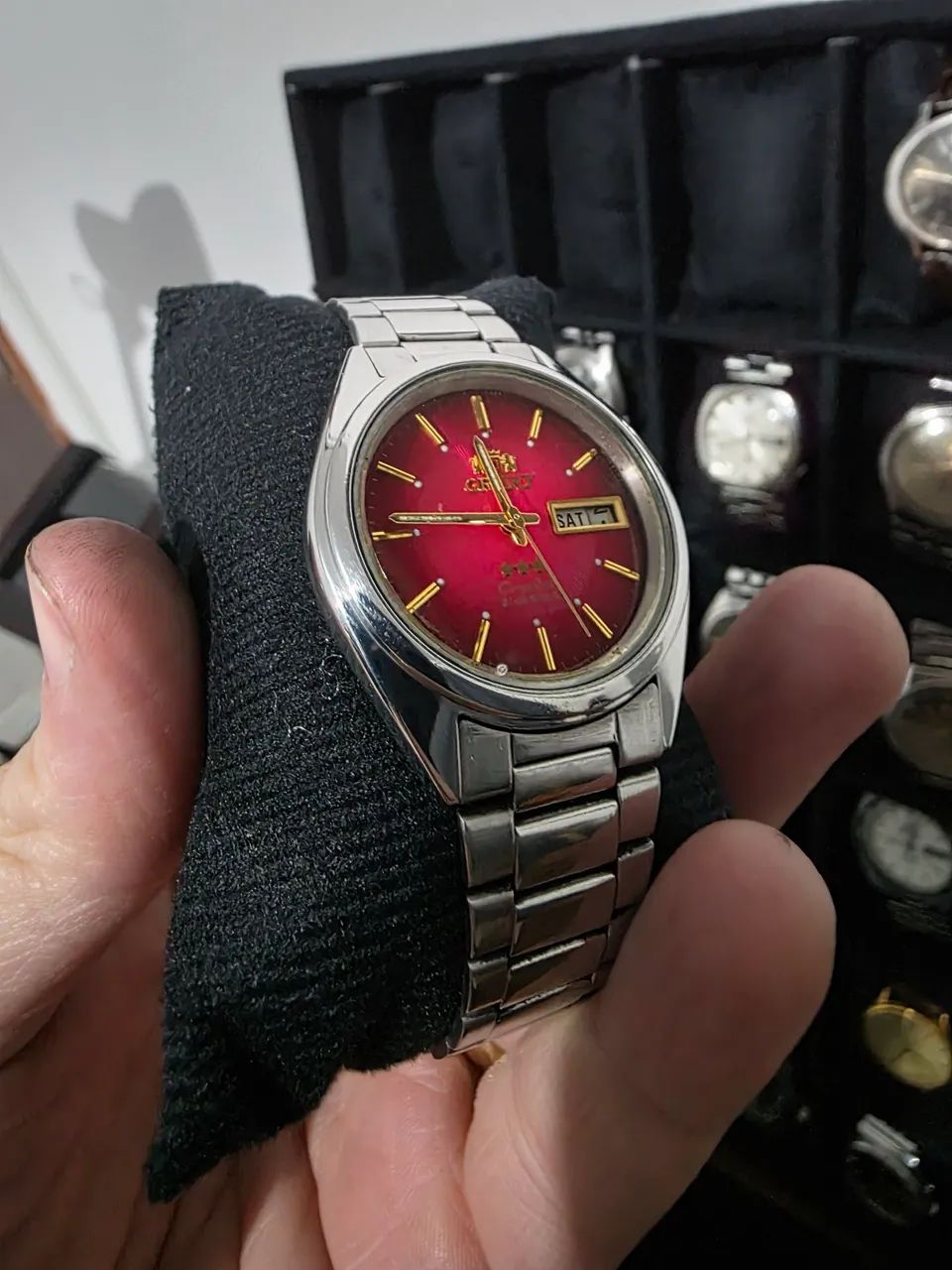 Orient 3 Estrelas Vermelho Raridade!!  - Foto 4