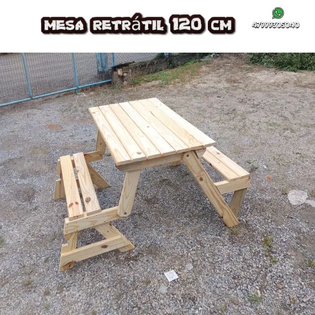 BANCO QUE VIRA MESA 1,20 